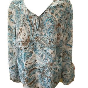 August Max Ruffle Top 3X